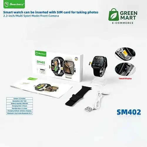SMART WATCH with SIM card and Camera SM402 2